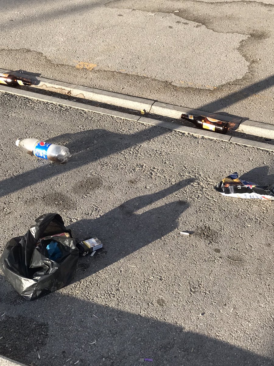 Çankaya’daki Zafer Park’ta atıkları yere bırakmışlardı.