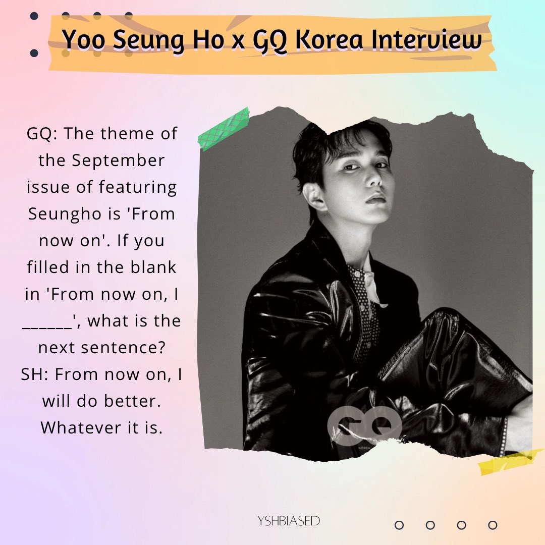 YSHbiased's tweet photo. [INTERVIEW] Yoo Seung Ho x GQ Korea Interview (eng sub)

Translate by YSHbiased
Cr: https://t.co/Xt3NtdqKsY

#YooSeungHo #유승호 https://t.co/aRzkgQlgX6