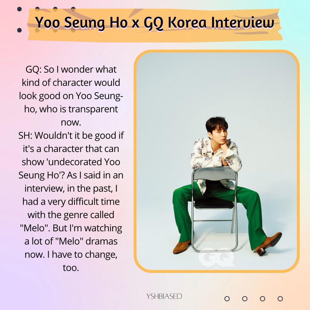 YSHbiased's tweet photo. [INTERVIEW] Yoo Seung Ho x GQ Korea Interview (eng sub)

Translate by YSHbiased
Cr: https://t.co/Xt3NtdqKsY

#YooSeungHo #유승호 https://t.co/aRzkgQlgX6