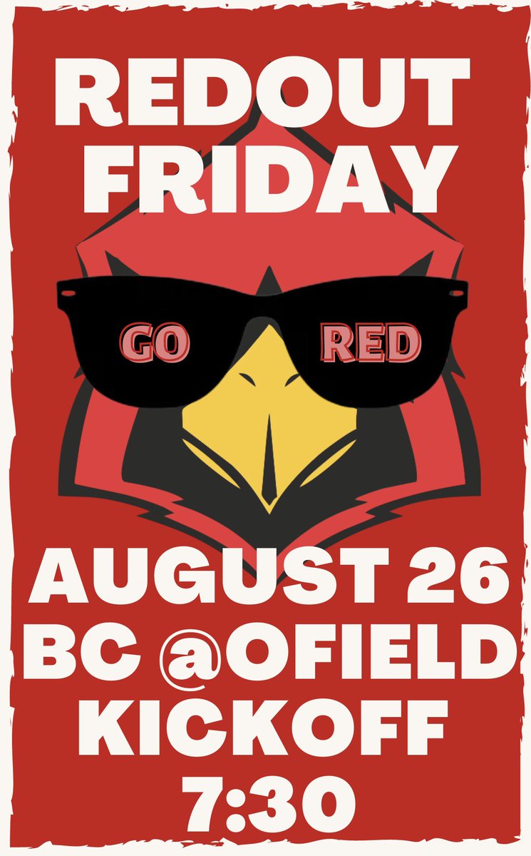 Twas the Night Before ❤️🏈🎼🎺👯‍♀️🥁📣‼️
TURN ON THE LIGHTS‼️ FNL is BACK‼️Bayou Bowl Opener vs our good friends in Orangefield #GOBIGRED #LETSGOOOO