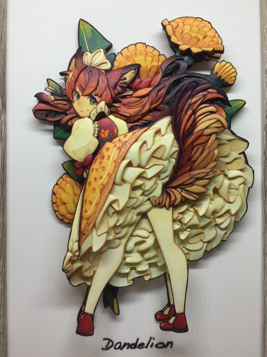 シャドーボックスを知らない方に説明する際に、①作品画像だけだと「何