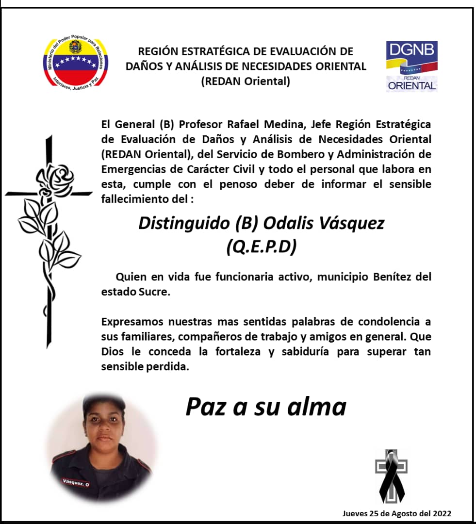 #25Ago #SNGR #Prevencion REDAN ORIENTAL ZOEDAN SUCRE
 @CeballosIchaso1 @cperezampueda  @DGNBEnLinea @BJuanGonzalez @VGRPC_ #VenezuelaEnCrecimiento