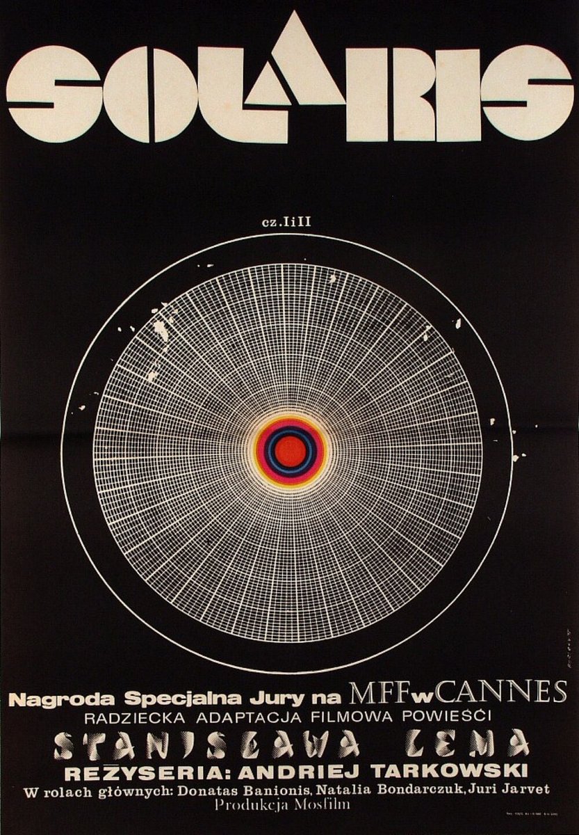 mikadll's tweet photo. Polish poster for Solaris (1972) by Andrzej Bertrandt https://t.co/C3dea6RHHW