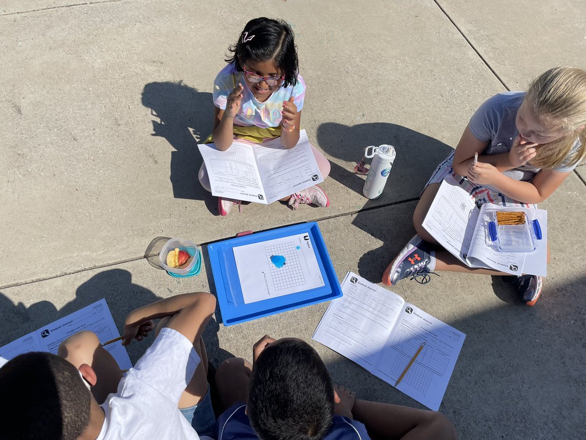 Nicki_Fig's tweet photo. We enjoyed studying the changes of the states of matter outside this morning before it got too hot out! @McSpeddenES https://t.co/etqPME1Xeq