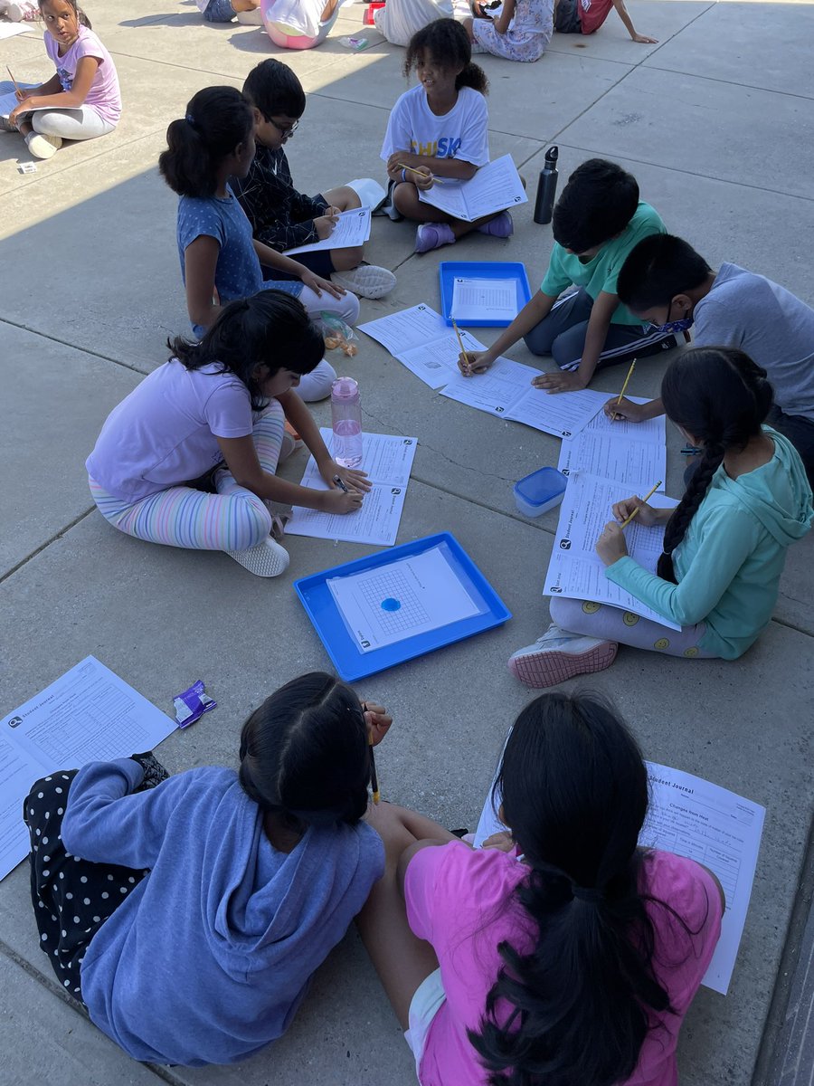 Nicki_Fig's tweet photo. We enjoyed studying the changes of the states of matter outside this morning before it got too hot out! @McSpeddenES https://t.co/etqPME1Xeq