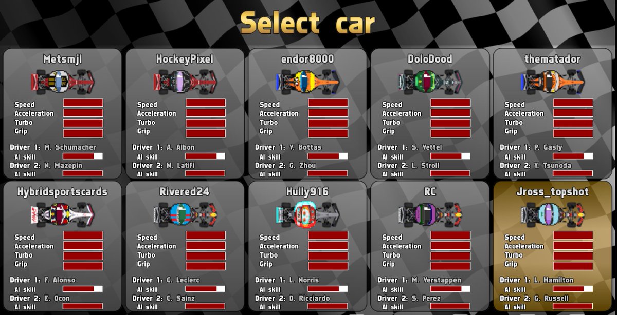 FearlessRnD's tweet photo. @DriverzNFT Sprites are ready! Don't miss the Crash Labs Test Simulation Stream for DRL tomorrow, Friday 8/26/22 at 9:00 PM EST @ https://t.co/dly39s1cHq home of the DRL races! Come hang out for the vibes or if you're competing to root for your Driver! #Built2FearLess #VroomVroom https://t.co/WgxTj7yUaQ