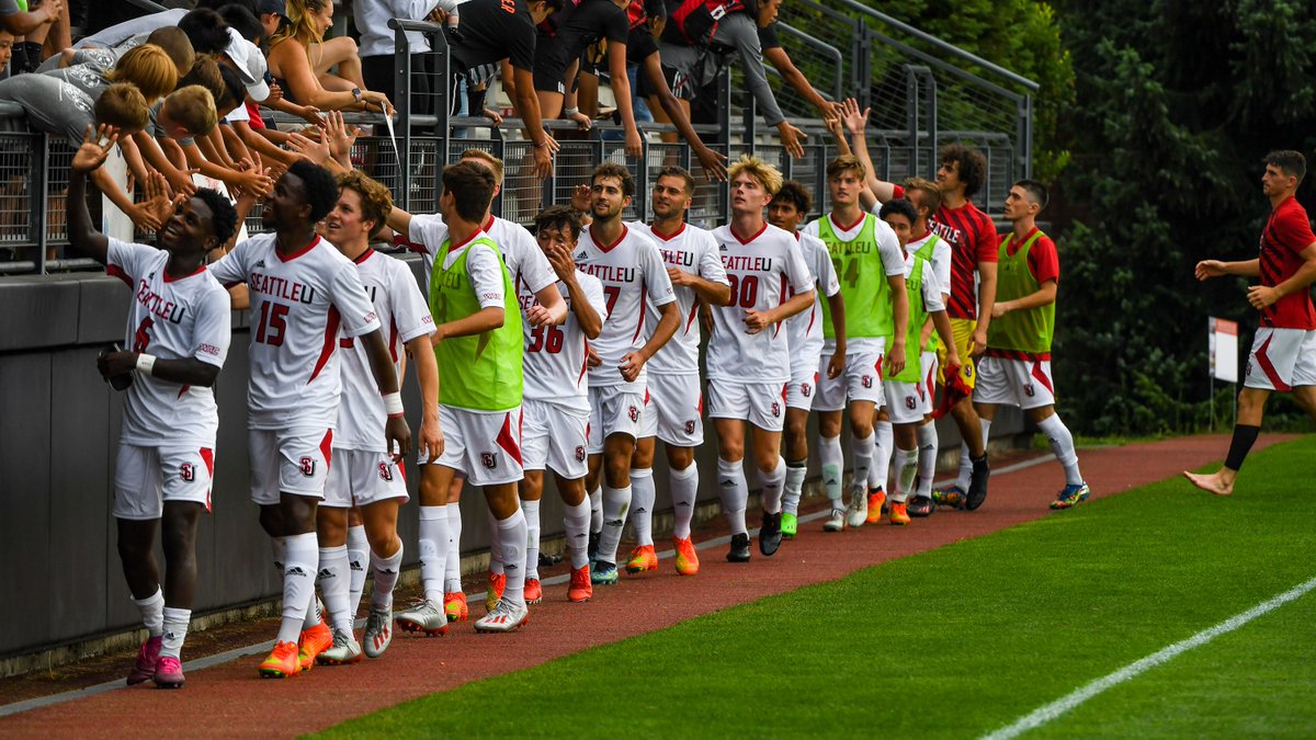 NCAASoccer's tweet photo. The Redhawks make history! 

Seattle U defeats No. 4 Notre Dame, 3-1, to earn its first win over a Top 5 team. 

#NCAASoccer x 📸 @SeattleUMSoccer https://t.co/R9R67HP4aE