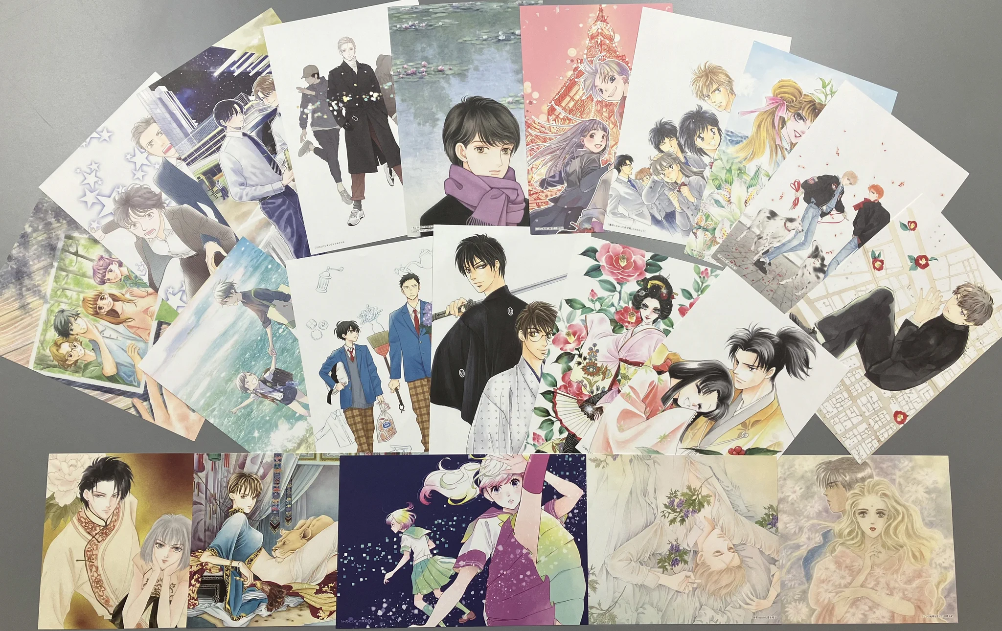 希少品★成田美名子 複製原画イラストカードセット 白泉社 Melody　美品 X-এ メロディ編集部(白泉社)✨: 