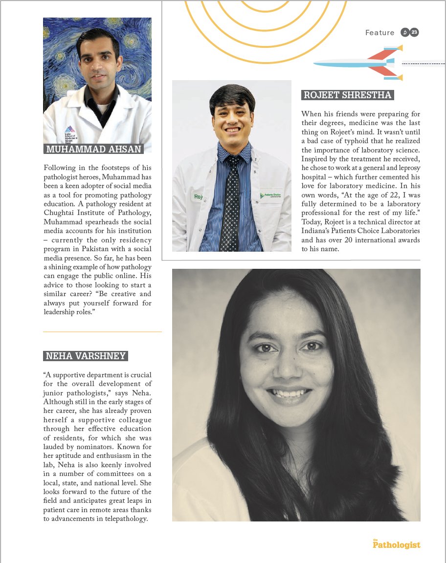 Rojeetshrestha's tweet photo. Printed copy of The Pathologist July/Aug 2022 issue. 
This year The Power List theme: celebrating the brightest stars in the galaxy of pathology and laboratory medicine!
https://t.co/CM6RrtMrtb
@pathologistmag https://t.co/orHfMd8aWv