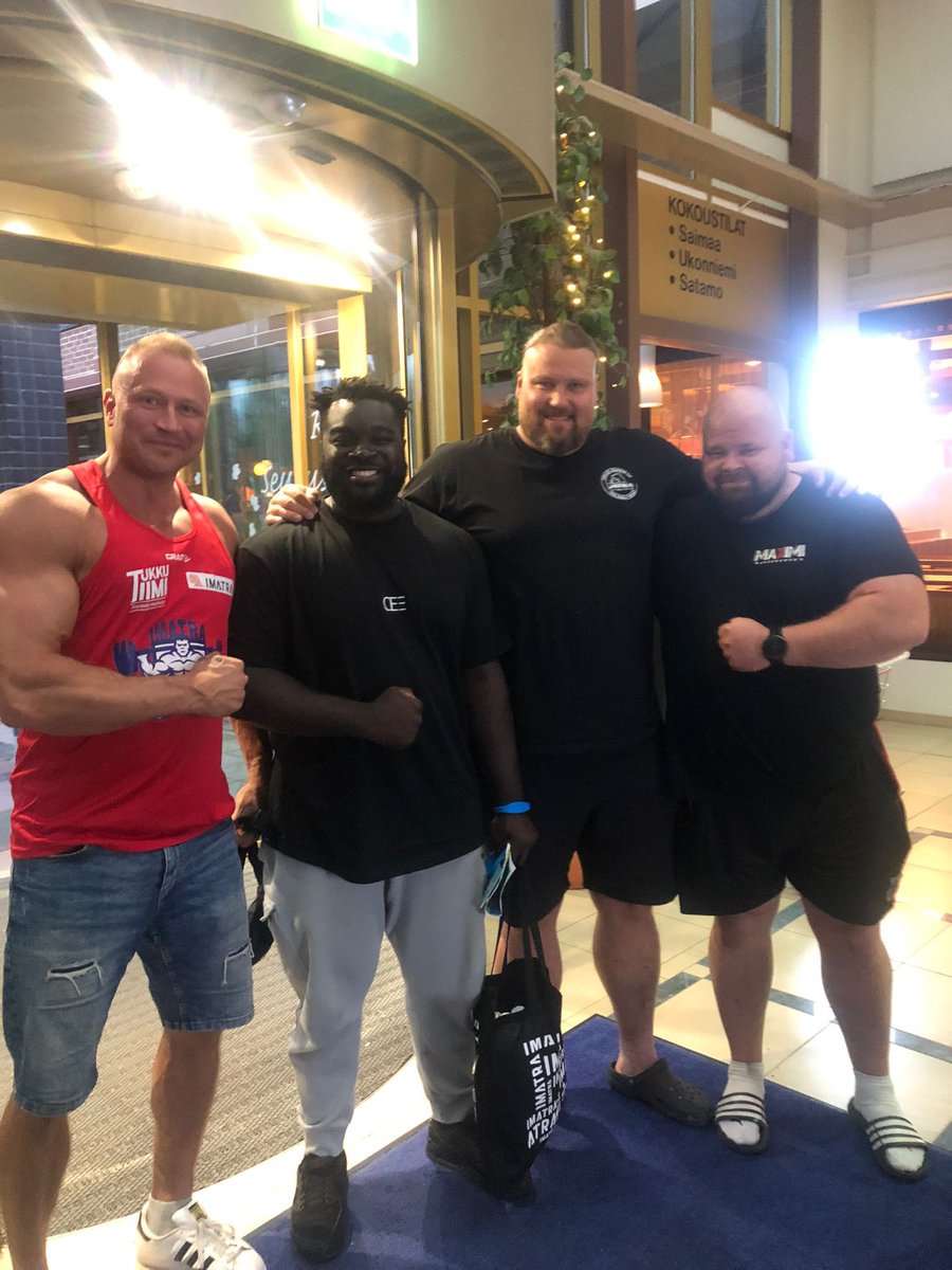 EvansNEAryee's tweet photo. Currently in Finland to participate in this year’s Imatra Strongman competition.
Go Ghana 🇬🇭 https://t.co/wte8PDJUez