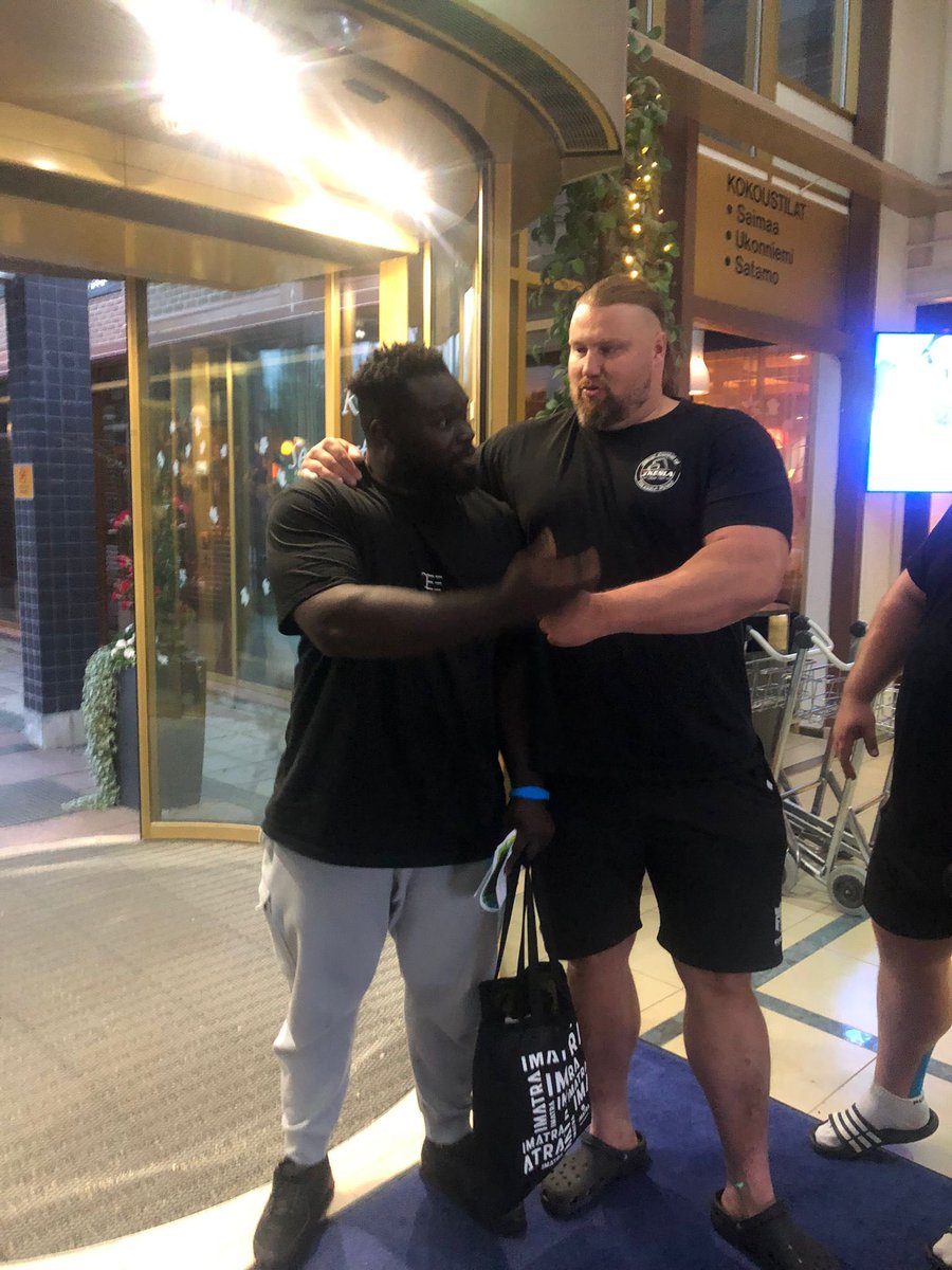 Currently in Finland to participate in this year’s Imatra Strongman competition.
Go Ghana 🇬🇭