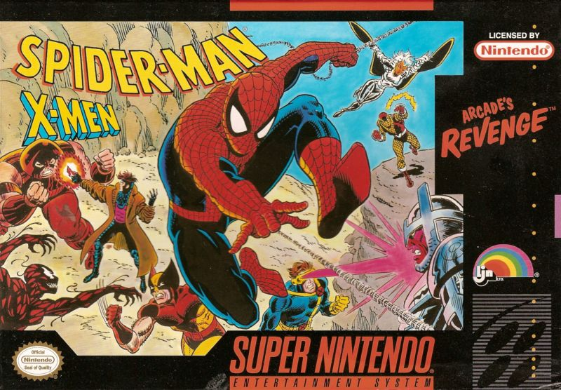 RT @nbajambook: 1992 box art for Spider-Man / X-Men: Arcade's Revenge on the Super Nintendo. https://t.co/ONHnPhQdF4