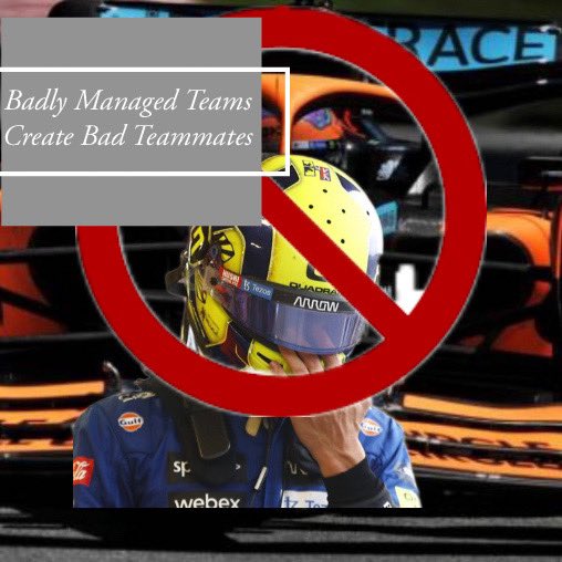CrashRansom's tweet photo. No surprise how Lando Norris reacts to The Daniel Ricardo situation. Clearly a culture that needs to be corrected. #downwithlando #doingdanieldirty #f1 #formula1 #DanielRicciardo #landonorris #McLaren https://t.co/IQfH8Ofk1m