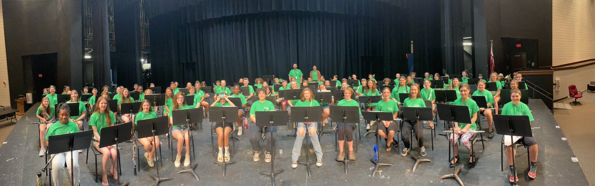 Middle School band camp was a success last week!