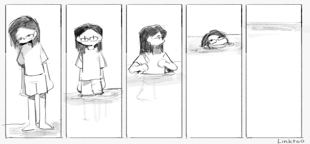 Down by the bay
a man made of clay
Dips his toes into the ocean
trying to wash himself away
He jumps into the pond and he starts to dissolve
And he dreams about the streams that bleed into the Amazon