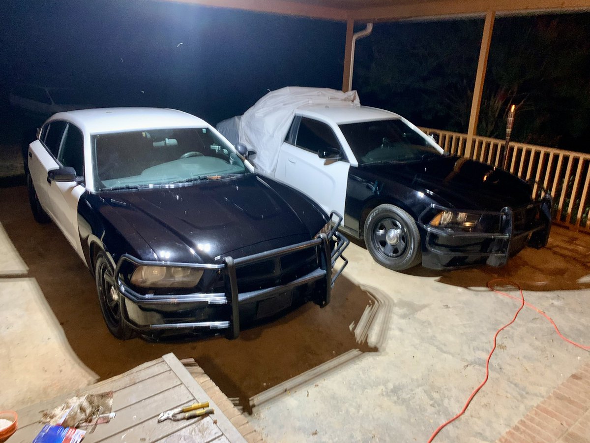 Two of my stunt cars. My son is now driving the second car. #bts #stuntdriver #actor #actorslife #stunts #macgyvercbs #StuntDriver #fastandfurious10 #Dodge #DodgersNation #HemiPowered #ScreenCar