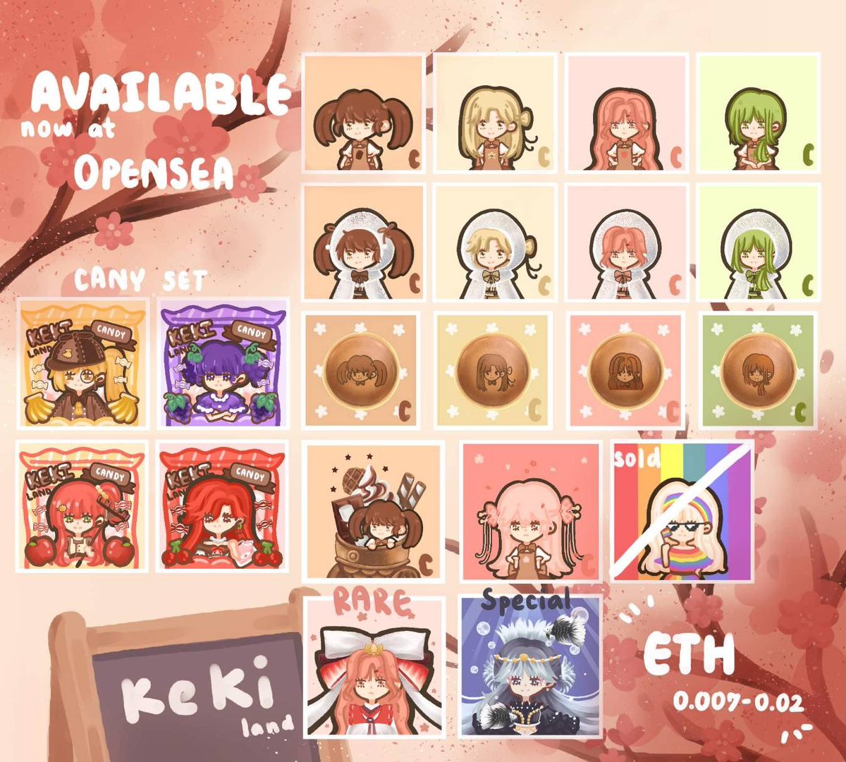 💝**Keki Land**💝
Available now at opensea.io/collection/kek…

#NFTCommmunity #nftcollectors #NFTCommumity #NFTdrops #NFTdrop #OpenSeaNFT #nftart