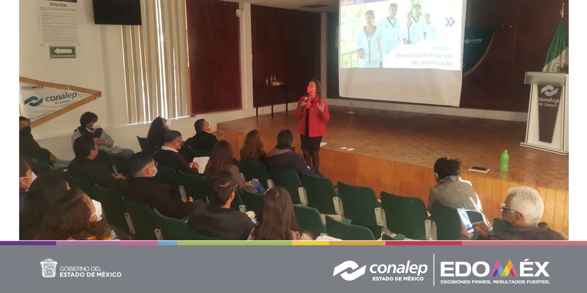 ConalepElZarco's tweet photo. Recibimos del personal de la U. Jurídica y de Igualdad de Género de Dir. Estatal, la capacitación “Responsabilidad y Compromiso Docente” fomentando la cultura de la paz,  el conocimiento de normas y derechos en beneficio de estudiantes y docentes @MarlonM202 @Conalep_Edomex https://t.co/hZqWTSjJDO