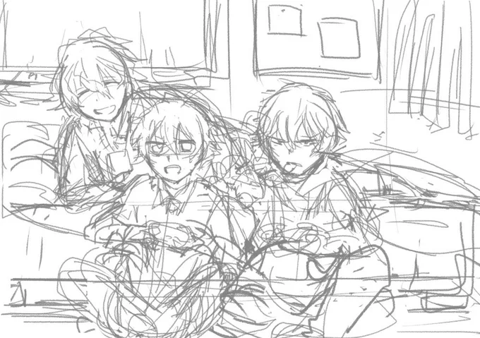 #このタグを見た人はラフ画とその完成絵を見せる
ガッッッッサガサ! 