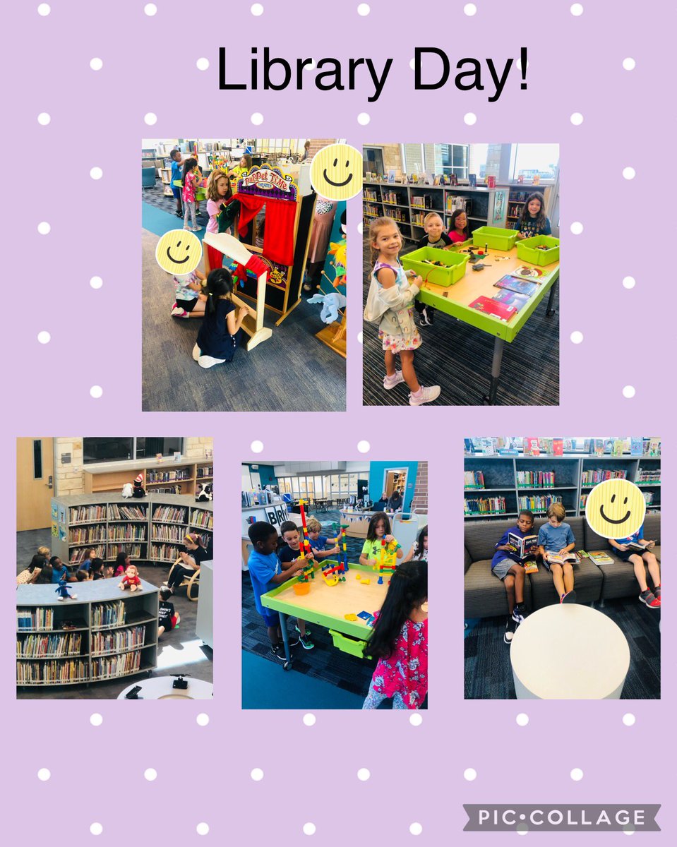 Hooray for library day! <a href="/BES_librarykaty/">Sarah Durst</a> the kiddos loved using all the new items in the library. So many smiles 🥰 #BengalPride