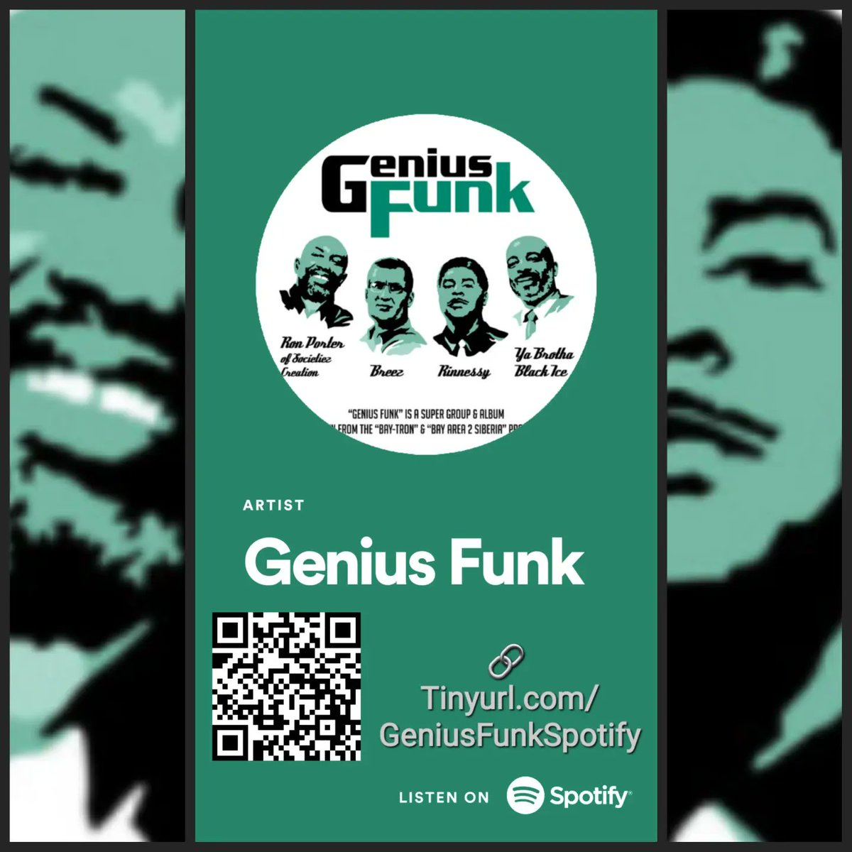 YaBoyBlackIce's tweet photo. Hear the entire catalog of The #GeniusFunkGroup on #Spotify.
Share with homies that do not yet know.
🎤 Genius Funk
🔗 https://t.co/g2pl22HbzP
🎤 Rinnessy
🔗 https://t.co/2TmMnjwMfw
🎤 Ronald Porter
🔗 https://t.co/vwNApNQ7Wi
🎤 Ya Boy Black Ice
🔗 https://t.co/Sn343Jdfan https://t.co/CFqsPzxtNV
