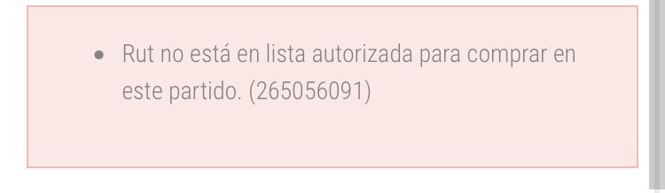 IngridConcejala's tweet photo. @Ignacio_mz @justbenjaa @LoboViIlage @udechile @puntoticket Que terrible, agarre entrada pero@no está habilitada y este año hemos ido 4 veces al estadio :( https://t.co/H8FKkZlYPx