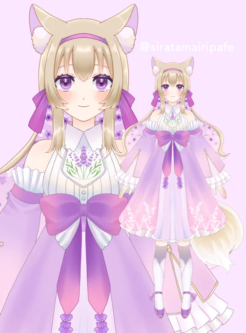Ver2に更新されました!より動きを滑らかにしていただいております!URL先より動きやサンプルが見れます!限定1点!商用利用可能です!ぜひ!【限定1点】ラベンダーちゃん【VTS対応】  #Live2d#Vtuber魂募集 