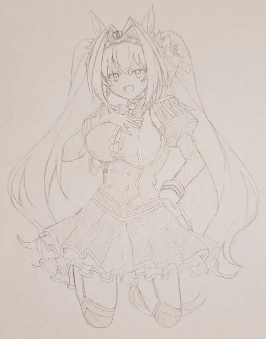 今週のウマ娘ラクガキダイワスカーレットフォロワーさんの推し娘ちゃんなので度々描いては自分の絵柄と合わなくて解釈違い起こしてたけどなんとか納得出来るようになれました 