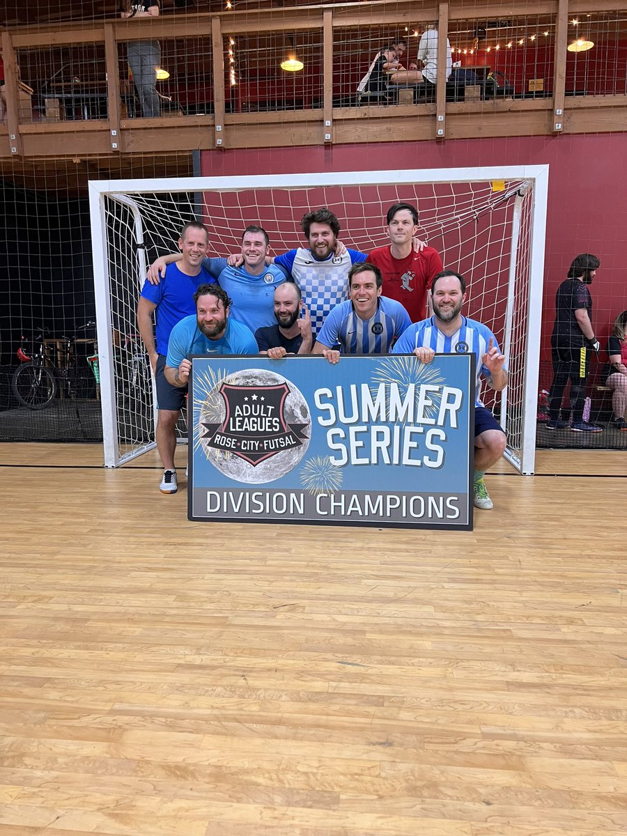 ccwanderers's tweet photo. 2022 summer season champs! incredible game coming back from down 0-3 to 4-4 draw with @jayteemo as the penalty shootout hero with two saves out of seven and hit his own penalty!

#wanderon #fivetimefutsalchamps https://t.co/CkyxuNo4wF