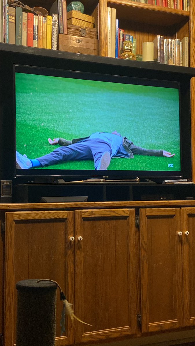 CodyEC22's tweet photo. Nobody is moved to lay like that on artificial turf… #groundsmen #wrexam #turfmanagers https://t.co/IKSjVrBeaD