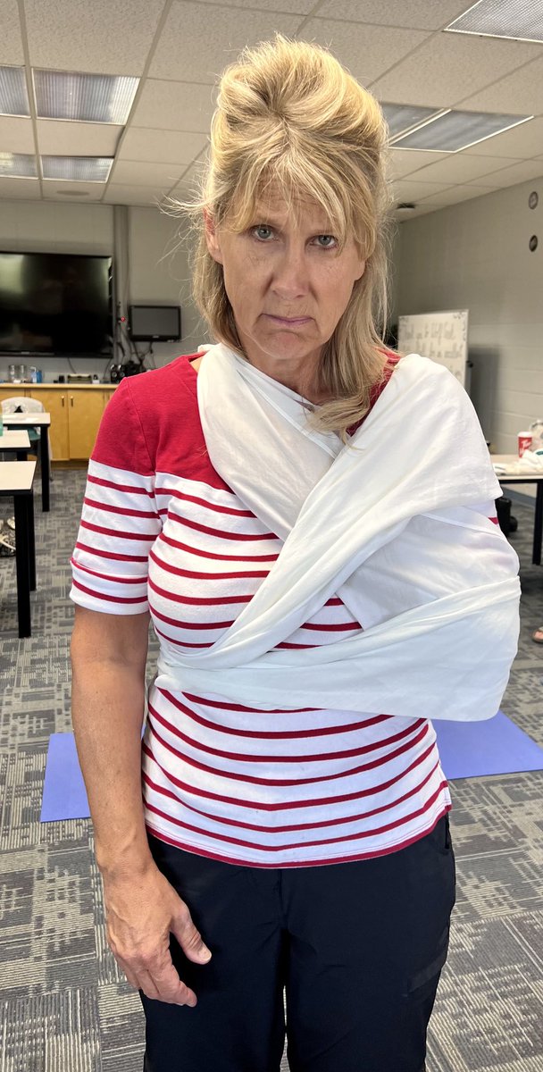 My colleague and I spent the day re-certifying our first aid. Safety First! ⁦<a href="/WCPS72/">Wolf Creek Schools</a>⁩