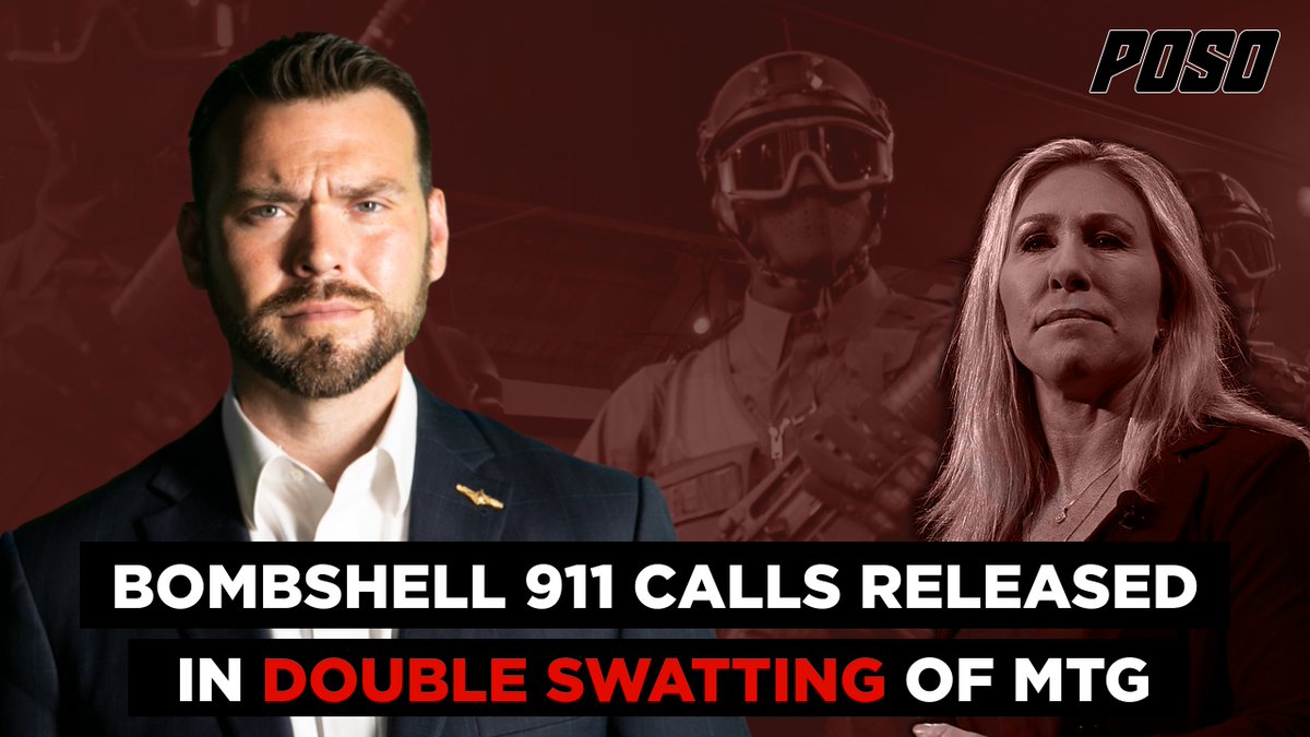 JackPosobiec's tweet photo. BREAKING: Bombshell 911 Calls Released in Double Swatting of MTG

https://t.co/9tu2DzovQm https://t.co/gipp1Y76pR