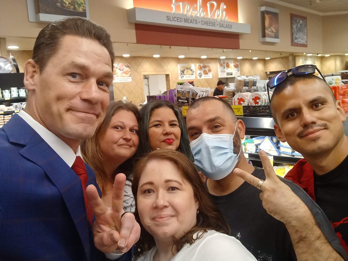 cenagirl99's tweet photo. My pics with @johncena at the @thomasashbourne event ❤️ What a great time this was! I love how he loved seeing and holding up our pic from years back lol plus I made sure to tell him I’ve loved him for 20 years since the chain gang and #basicthuganomics 🥰 Thank you so much!!! https://t.co/5vgekWcRIy