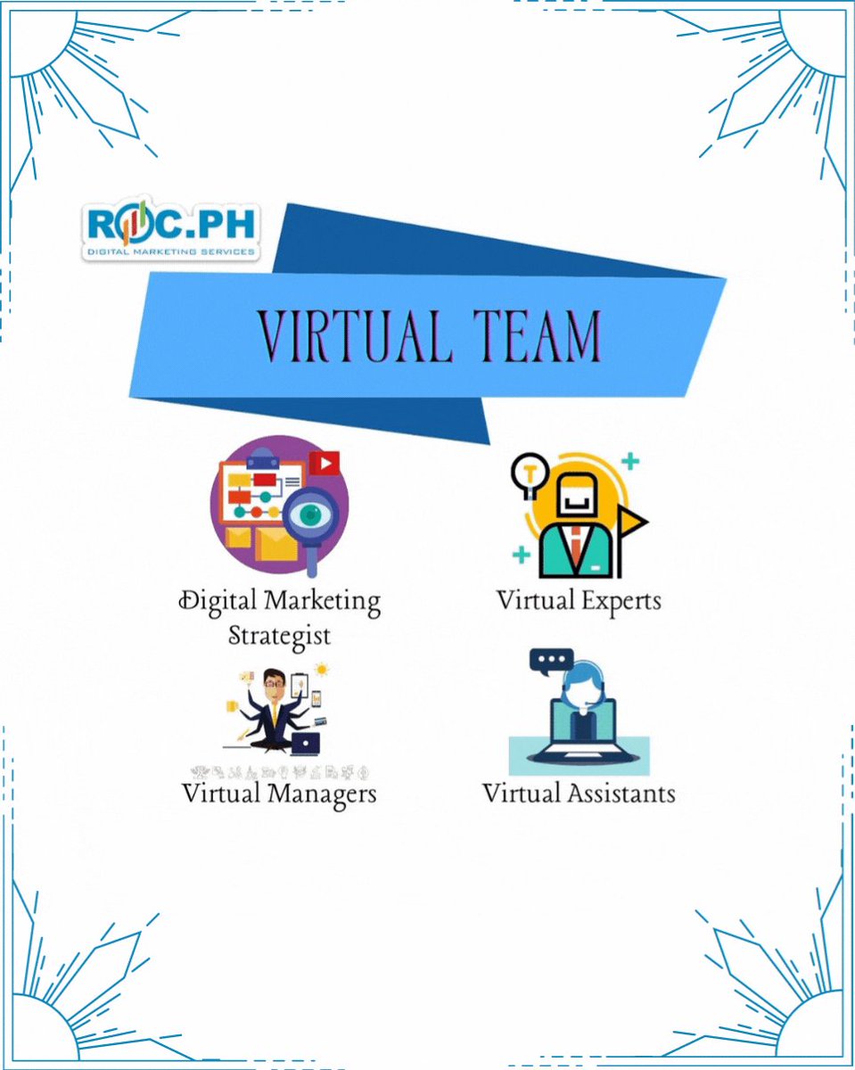 roc_ph's tweet photo. We provide our clients with virtual professionals. Virtual managers are highly skilled and experienced professionals. Our assistants help create work and manage teams on any project.
#ROCPH
#rocdigitalmarketingservices
#digitalmarketing
#marketing services https://t.co/9BG623v8xf