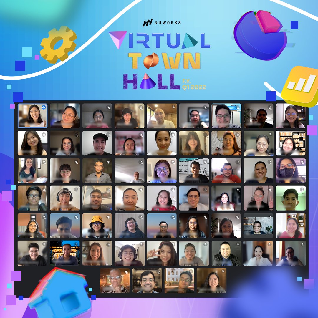 NuWorksPH's tweet photo. After the sucess of our our first F2F unit gatherings, the whole team came together once again for our first official Virtual Town Hall for the fiscal year. 💖

#BetterTogether with #NuWorks https://t.co/ALQIXwggHW