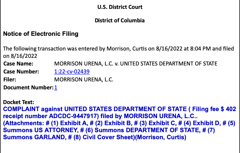 On Tuesday, <a href="/alexlynnegeorge/">Alex “Shrill” George Santhanam</a> and I filed lawsuit against <a href="/StateDept/">Department of State</a> to find out whether they were requiring #DV2023 selectees to submit documents to KCC. Today, they updated the Visa News website to say they are not requiring document submission to KCC.
travel.state.gov/content/travel…