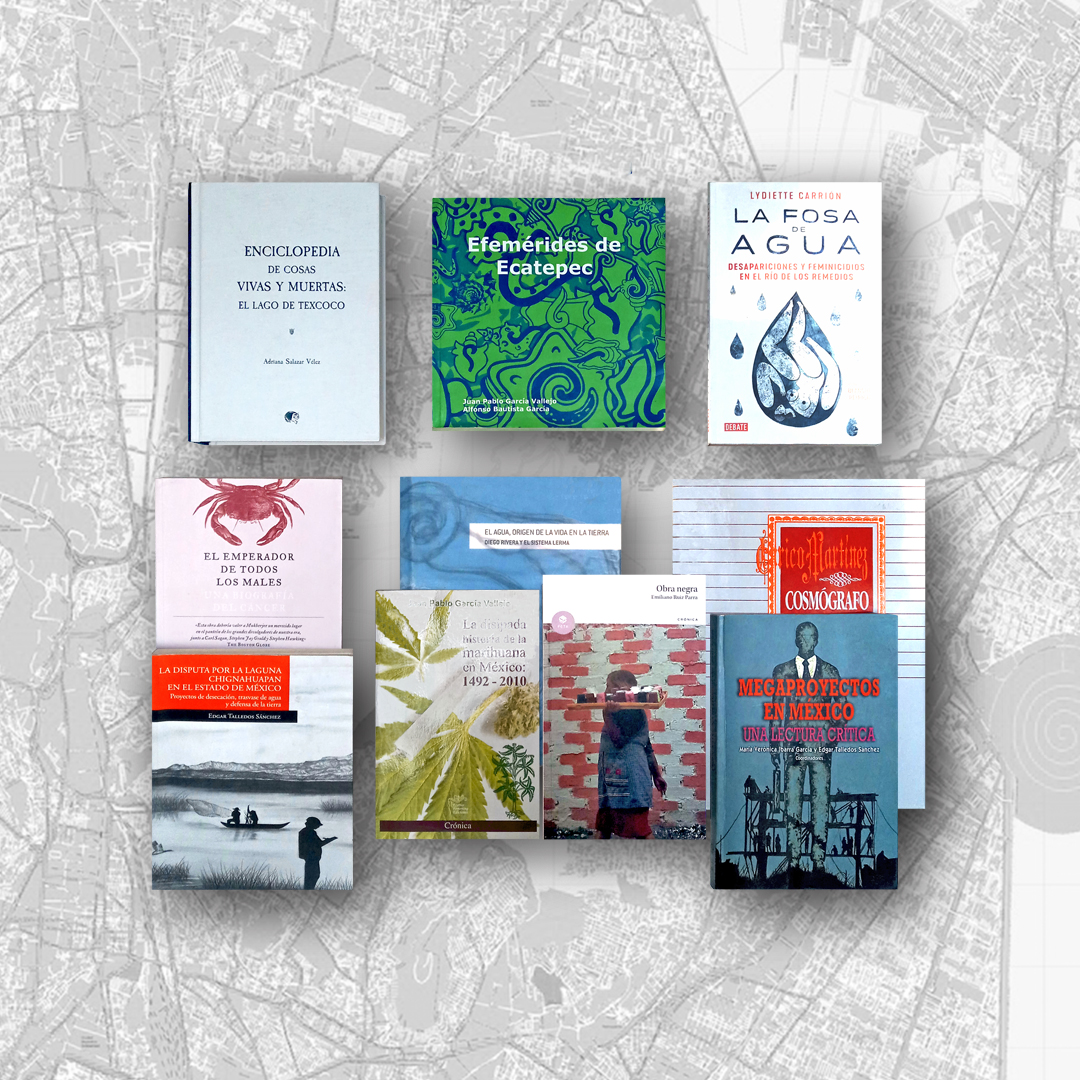 💧<a href="/Diegorodland/">Flaco Rodríguez Landeros</a> nos compartió estos libros que lo inspiraron y acompañaron en la escritura de #Drenajes.🚰  El próximo 30 de agosto, a las 18:30 H., tendremos una conversación de lujo con el autor, <a href="/piedraquehabla/">Adriana Salazar</a> y <a href="/leptoerizo/">Luigi Amara</a> en la librería <a href="/volcanalugarcom/">Volcana / Lugar Común</a>.