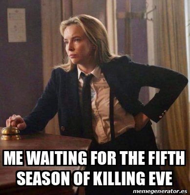 zombieslayer66's tweet photo. Waiting for the 5 season of Killing Eve to happen and watch Villanelle return from the dead and reunite with Eve to continue their psycho-killer adventures. One can dream right?
#KillinEve #JodieComer #SandraOh #KillingEveFans https://t.co/cSrsCQ3IuX