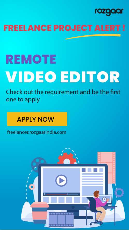 RozgaarI's tweet photo. 𝐅𝐑𝐄𝐄𝐋𝐀𝐍𝐂𝐄 𝐉𝐎𝐁 𝐀𝐋𝐄𝐑𝐓 ❗❗
Post : Video Editor.
Type : Remote.
Skill : Video Effect/Editing.
For more details please visit => https://t.co/zUszQQWXse
📌📌 Apply Link :- https://t.co/5BiKsNEtip
.
.
#rozgaar #hiring #remotework #workfromhome #videoeditor #videoeffect https://t.co/ksq5E8bVpi