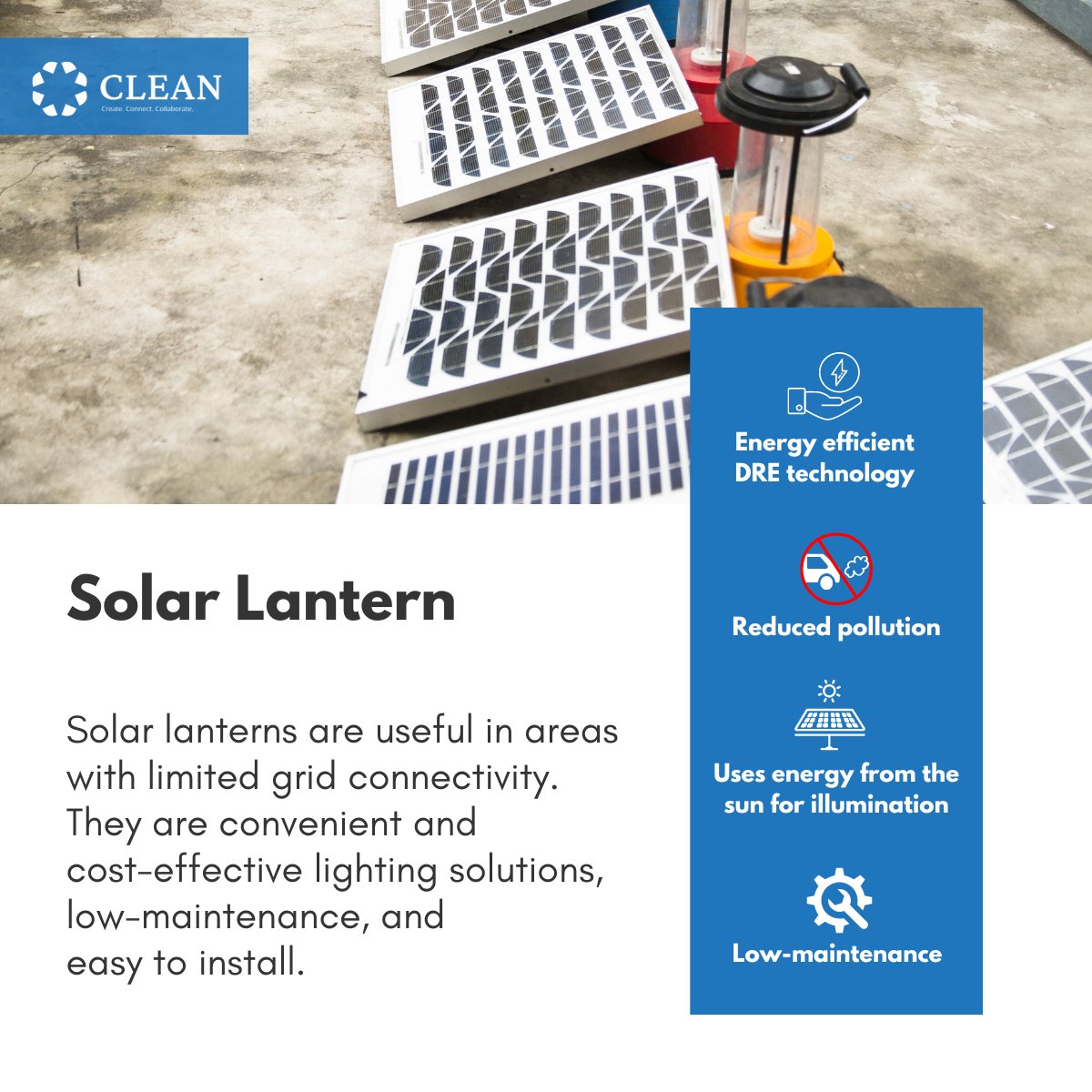thecleannetwork's tweet image. IREAP brings Solar Lantern, a replacement of traditional kerosene lamp, which reduces indoor pollution and eye irritation.
Visit India Renewable Appliances Portal (IREAP) to find out Solar Lantern and connect with the vendors:
thecleannetwork.org/solar-lartern.…

#solar #solarlantern #IREAP