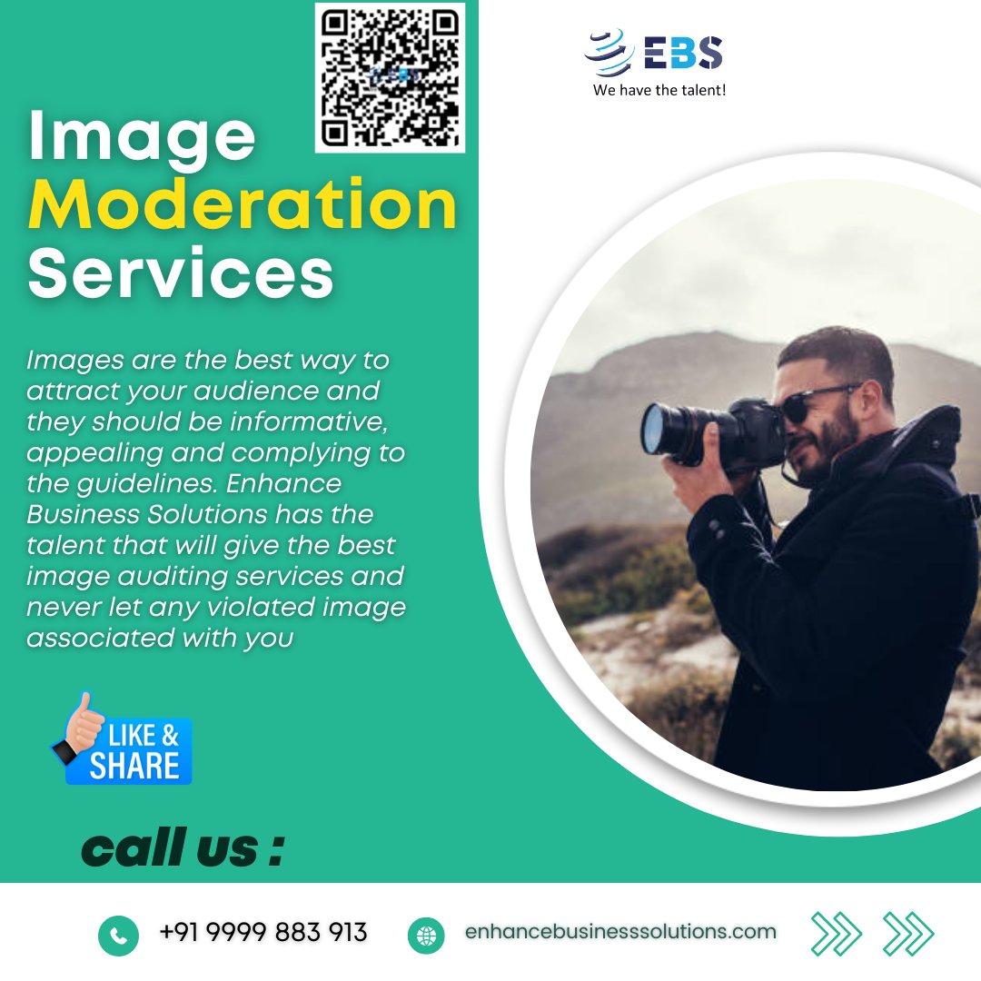 ebssolutions2's tweet image. #ImageModeration #ImageModerationServices, #photoModeration
#contentmoderation
enhancebusinesssolutions.com/content-modera…
Get Images Moderation Services in Affordable Price