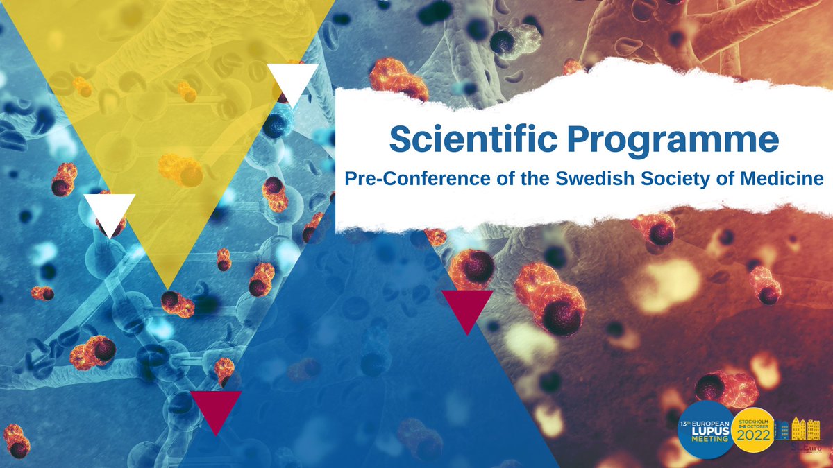 The Pre-Conference of the Swedish Society of Medicine will be organized on Oct 5 before the official beginning of the Congress.
A summary of SLE research performed in Sweden will be presented.
  
Sign up for free when registering online for the Meeting:: bit.ly/3P3nD81