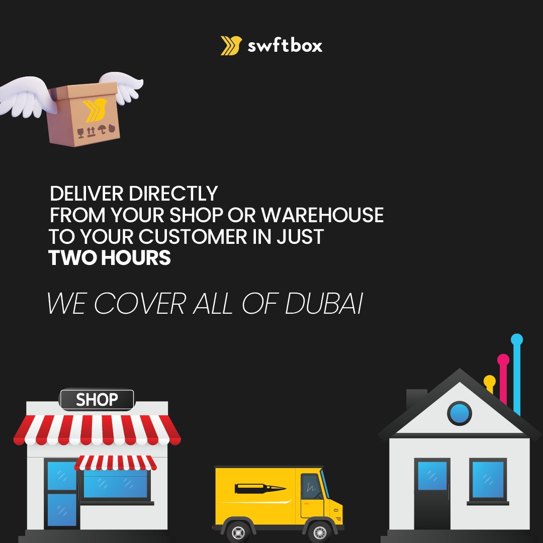 swftbox's tweet photo. only at swftbox does the word "bullet" means getting your delivery super fast
#swftbox #lastmiledelivery #deliveryservice #ecommerce #deliverysolutions #bulletdelivery https://t.co/MstA4wc1sA