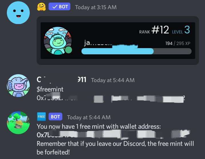 Web3_G33k's tweet photo. Level 3 = whitelist ☑️
Freemint secured by one command LFG 🚀🔥 https://t.co/hCuhHAWOUZ