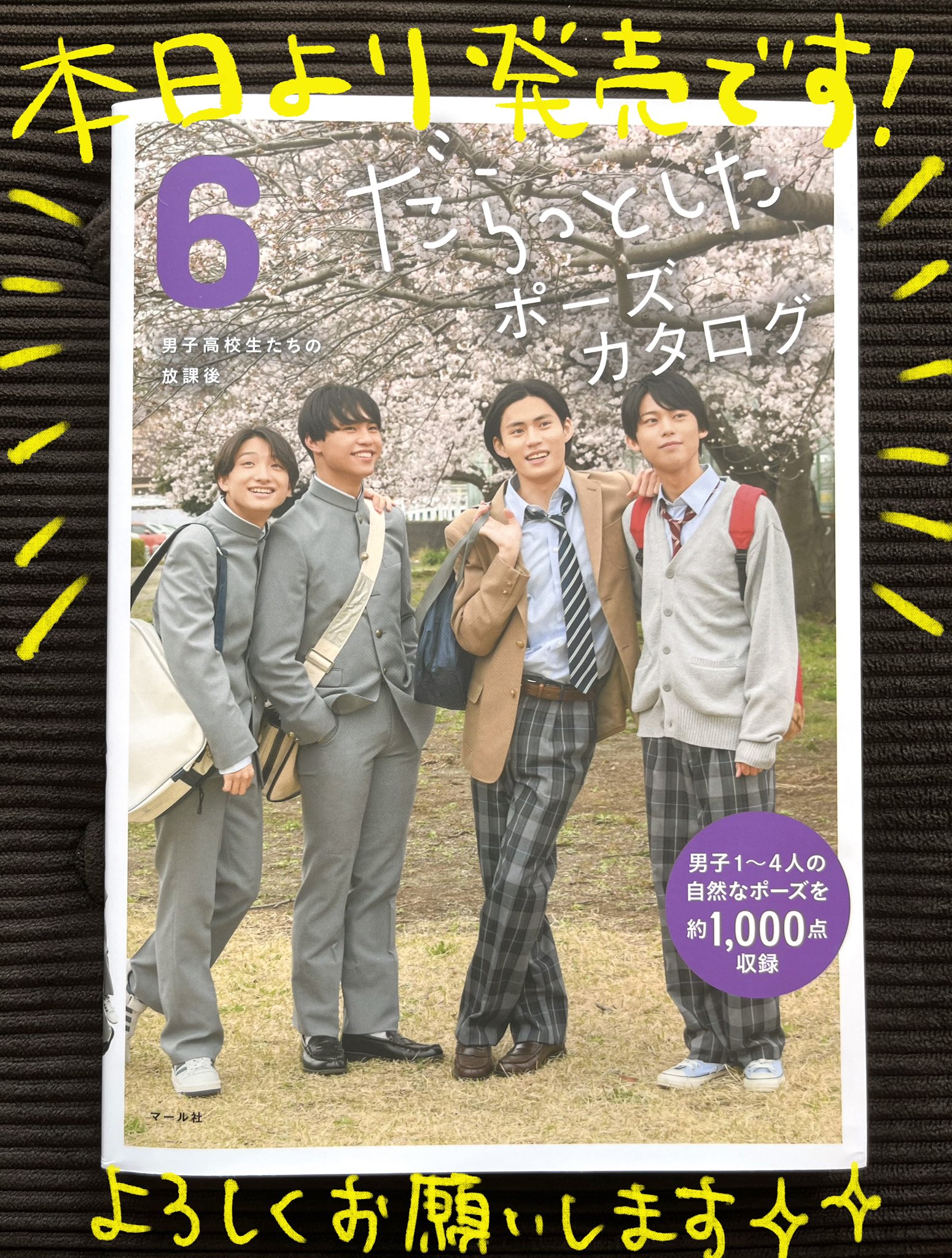 マール社 on Twitter: "【8月新刊⛵️】 『だらっとしたポーズカタログ6 男子高校生たちの放課後』 本日より発売‼️ 理想の青春が ...
