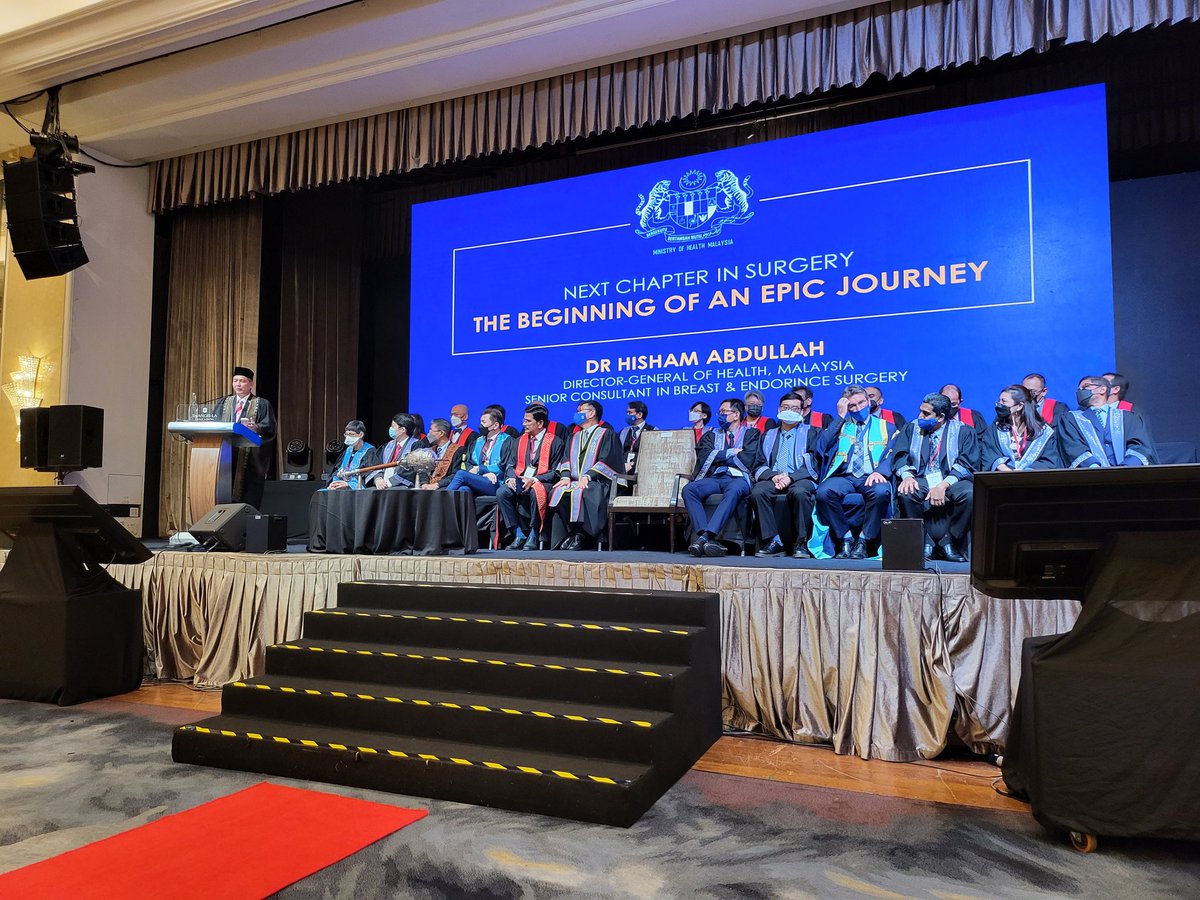 ShafiAhmed5's tweet photo. An excellent keynote on the challenges of global surgery by @DGHisham. It was pleasing to hear that Malaysia is seriously thinking about solutions and demonstrating implementation. https://t.co/AfxhV2FouA