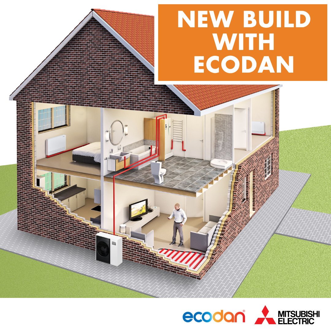 Ecodanheating's tweet photo. Your new build development can be taken to the next level with Mitsubishi Electric's Ecodan #heatpump. Find out more here https://t.co/BGWdWwHVcI  #MitsubishiElectric #Ecodan #LearnMoreWithEcodan https://t.co/AKWPQQyghM
