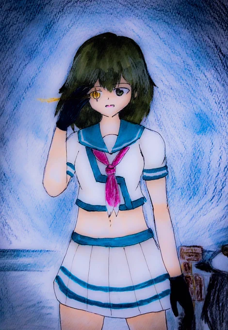 #自分の好きなキャラ一人の画像を四枚貼るやっぱり木曾さん 