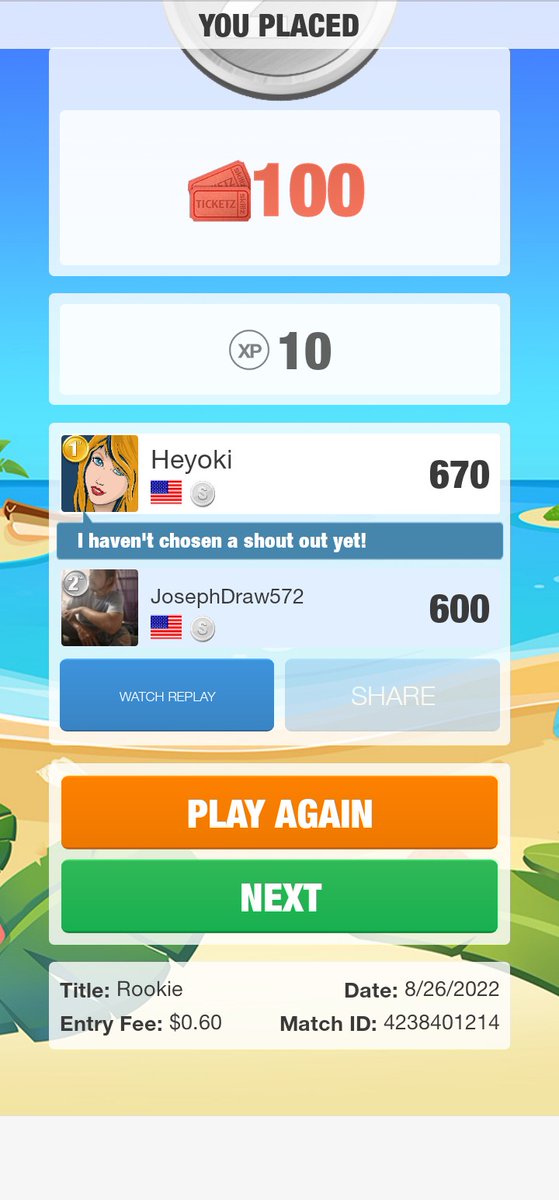 Spades Cash showdown with Heyoki. Check it out!