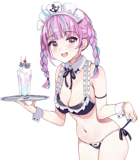 メイド水着あくたん#あくあーと 